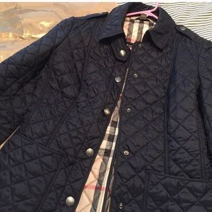 Never worn Burberry quilted waterproof jacket